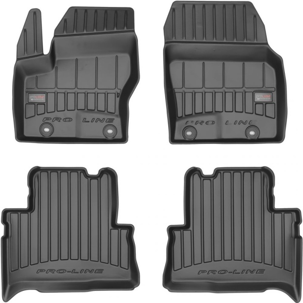 Set Covorase Auto Cauciuc Negro Ford C-Max 2 2010→ Pro Line Tip Tavita 3D 3D409200